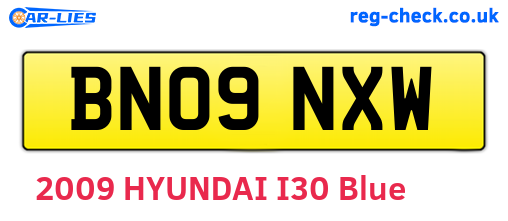 BN09NXW are the vehicle registration plates.