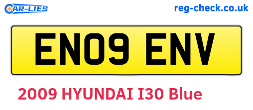 EN09ENV are the vehicle registration plates.