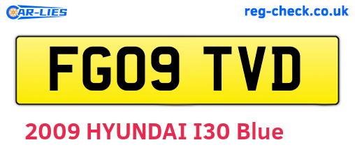 FG09TVD are the vehicle registration plates.