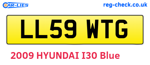LL59WTG are the vehicle registration plates.
