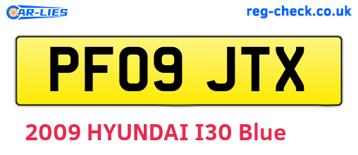 PF09JTX are the vehicle registration plates.