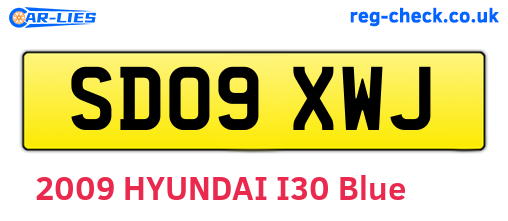 SD09XWJ are the vehicle registration plates.
