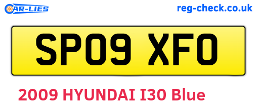 SP09XFO are the vehicle registration plates.