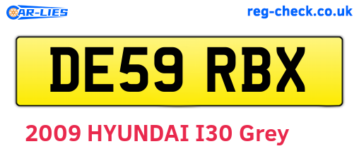 DE59RBX are the vehicle registration plates.