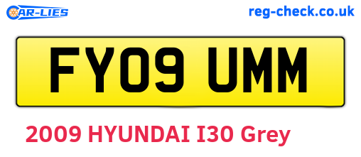 FY09UMM are the vehicle registration plates.