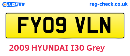 FY09VLN are the vehicle registration plates.