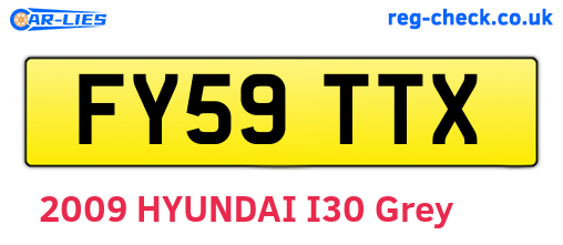 FY59TTX are the vehicle registration plates.