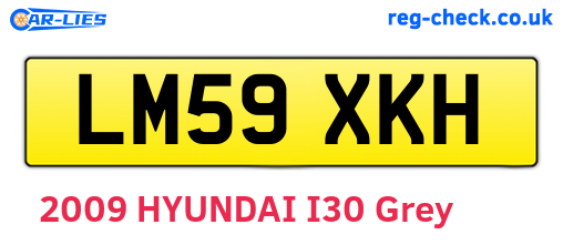 LM59XKH are the vehicle registration plates.