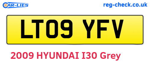 LT09YFV are the vehicle registration plates.