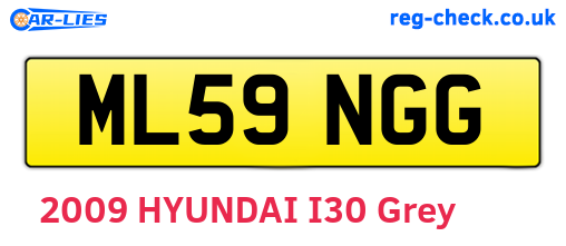 ML59NGG are the vehicle registration plates.