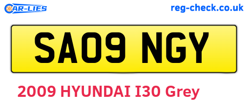 SA09NGY are the vehicle registration plates.