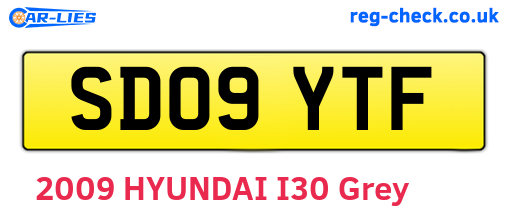 SD09YTF are the vehicle registration plates.