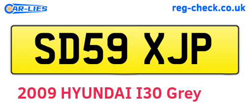 SD59XJP are the vehicle registration plates.