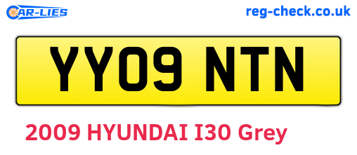 YY09NTN are the vehicle registration plates.