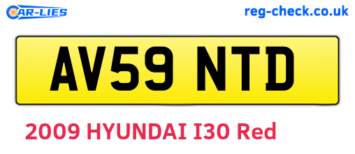 AV59NTD are the vehicle registration plates.