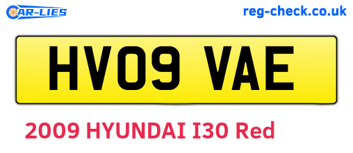 HV09VAE are the vehicle registration plates.