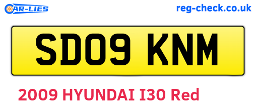 SD09KNM are the vehicle registration plates.