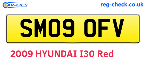 SM09OFV are the vehicle registration plates.