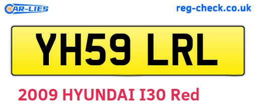 YH59LRL are the vehicle registration plates.