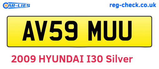AV59MUU are the vehicle registration plates.