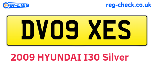 DV09XES are the vehicle registration plates.
