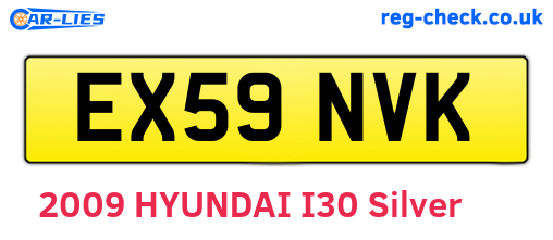 EX59NVK are the vehicle registration plates.