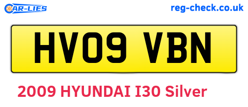 HV09VBN are the vehicle registration plates.