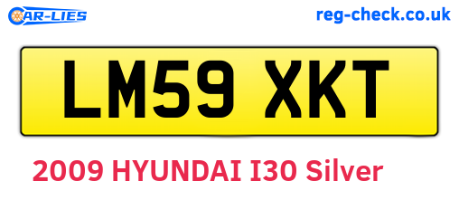 LM59XKT are the vehicle registration plates.