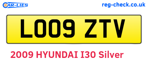 LO09ZTV are the vehicle registration plates.