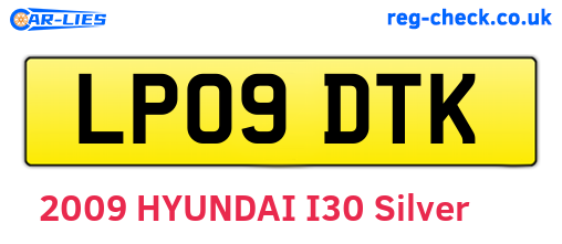 LP09DTK are the vehicle registration plates.