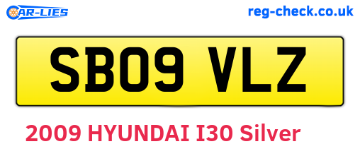 SB09VLZ are the vehicle registration plates.