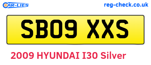 SB09XXS are the vehicle registration plates.
