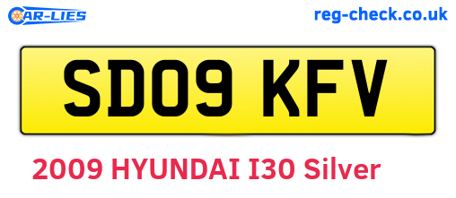 SD09KFV are the vehicle registration plates.