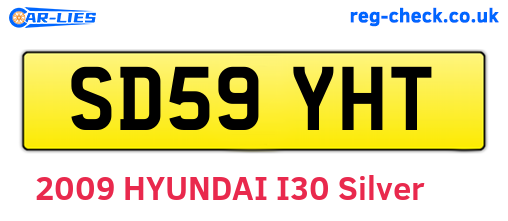 SD59YHT are the vehicle registration plates.