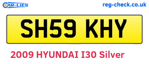 SH59KHY are the vehicle registration plates.