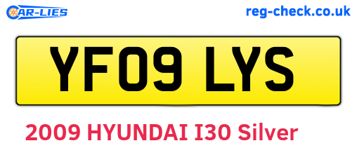 YF09LYS are the vehicle registration plates.