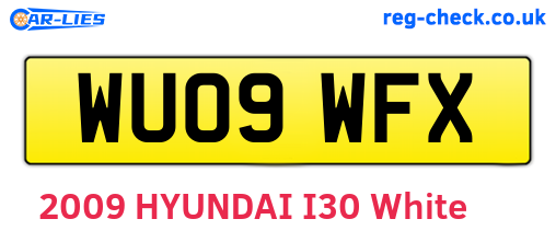 WU09WFX are the vehicle registration plates.