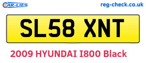 SL58XNT are the vehicle registration plates.