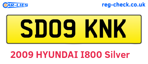 SD09KNK are the vehicle registration plates.