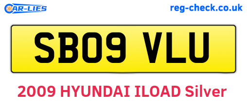SB09VLU are the vehicle registration plates.
