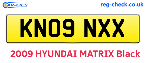 KN09NXX are the vehicle registration plates.