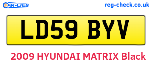 LD59BYV are the vehicle registration plates.