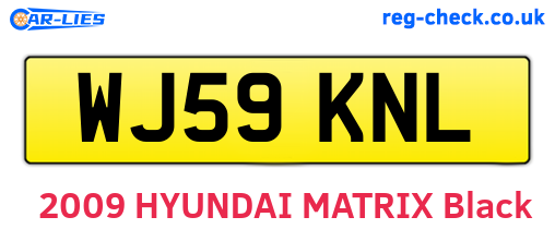 WJ59KNL are the vehicle registration plates.