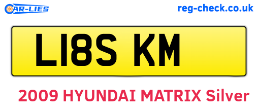 L18SKM are the vehicle registration plates.