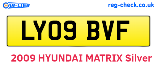 LY09BVF are the vehicle registration plates.