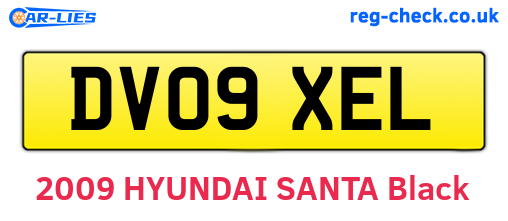 DV09XEL are the vehicle registration plates.