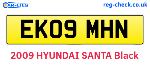 EK09MHN are the vehicle registration plates.