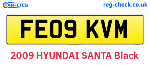 FE09KVM are the vehicle registration plates.