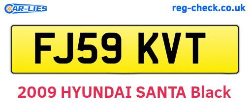 FJ59KVT are the vehicle registration plates.