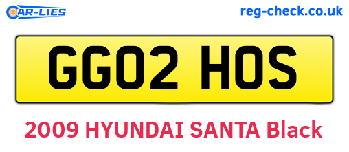 GG02HOS are the vehicle registration plates.